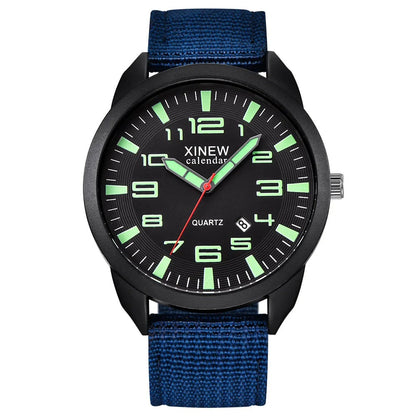 Montre-bracelet Homme Quartz Analogique Sportive avec Calendrier