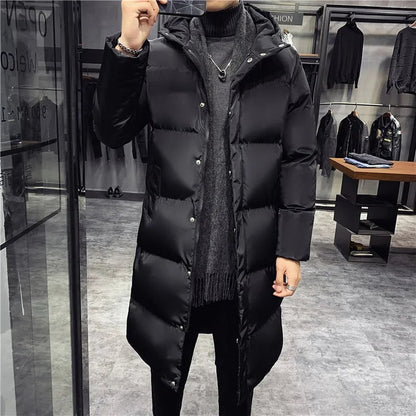 Parka Homme Hiver Noir Épais et Imperméable