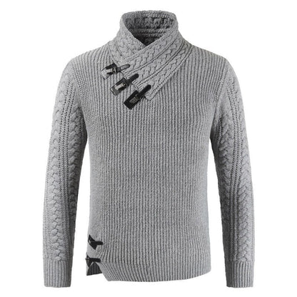 Pull Homme Hiver Chaud et Douillet en Laine Mélangée - PanierRoyale