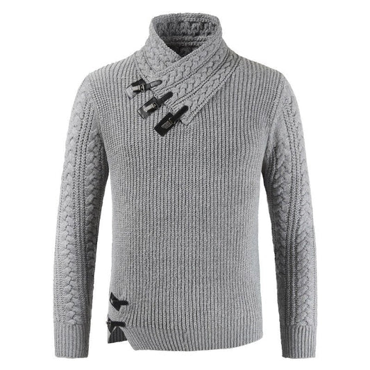 Pull Homme Hiver Chaud et Douillet en Laine Mélangée - PanierRoyale