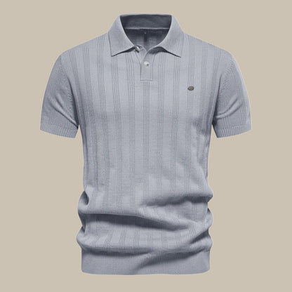 Chemise Polo Coton Classique avec Col Bateau
