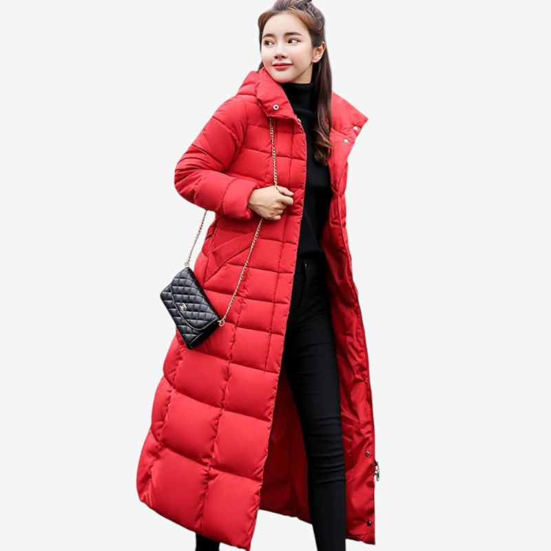 Manteau Hiver Chauffant avec Capuche et Manches Longues