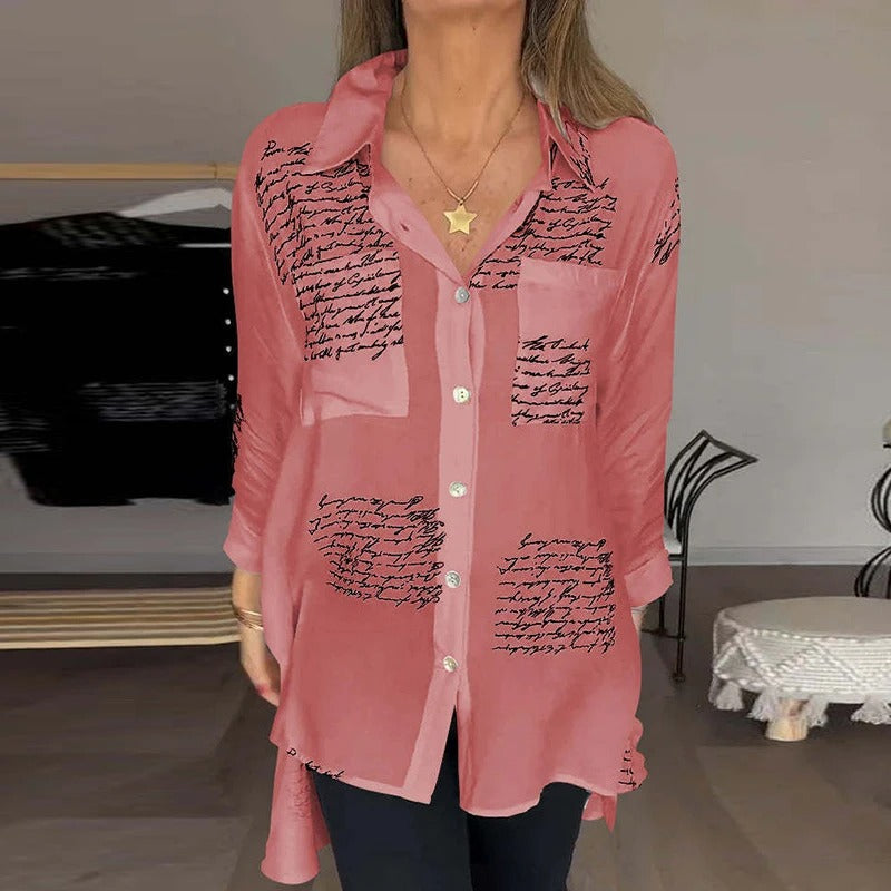 Chemisier femme coton léger manches courtes