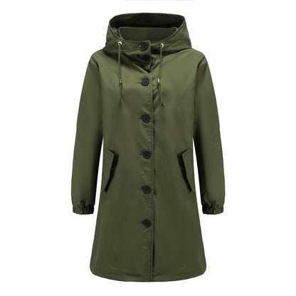 Veste Imperméable Capuche Femme Classique et Élégante