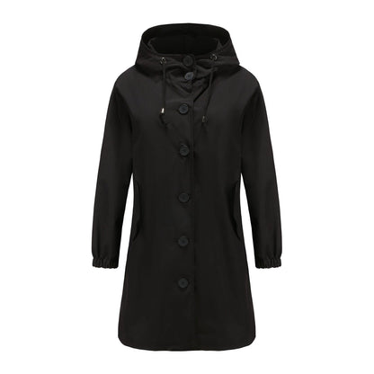 Veste Imperméable Capuche Femme Classique et Élégante