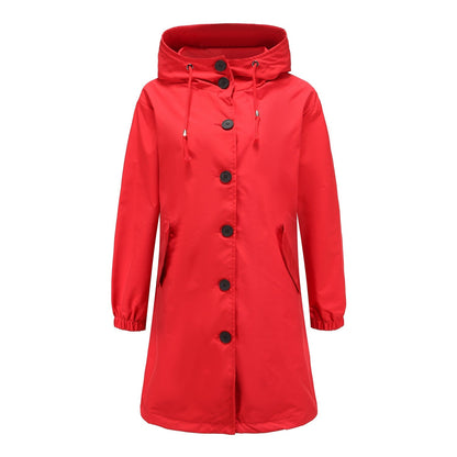 Veste Imperméable Capuche Femme Classique et Élégante