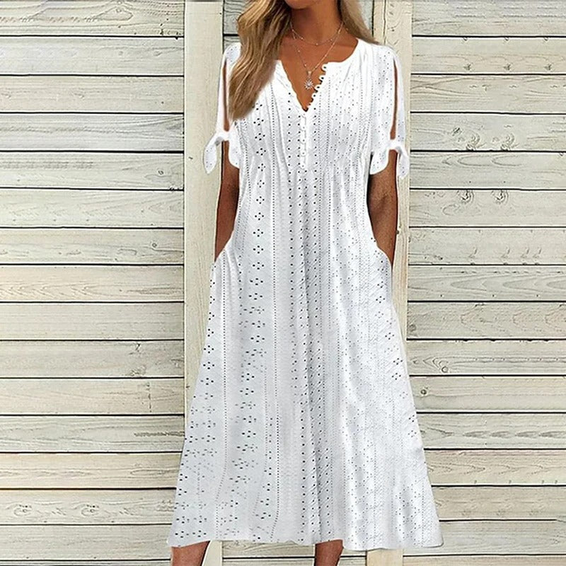 Robe de Soirée En Dentelle Élégante - luxestyle