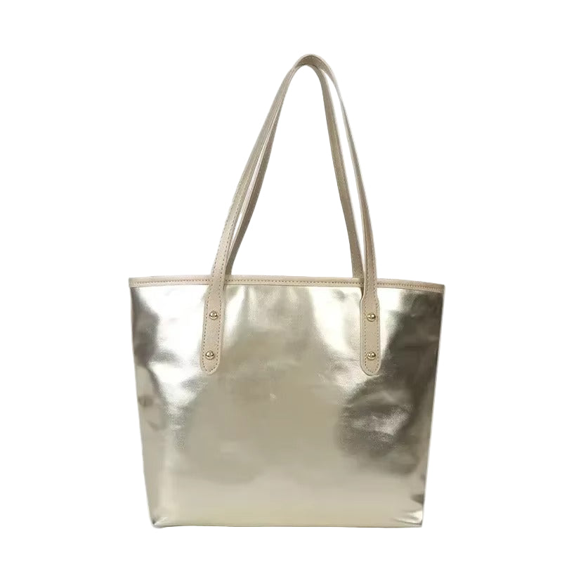 Sac à Épaule Grande Taille Métallisé pour Femme - PanierRoyale