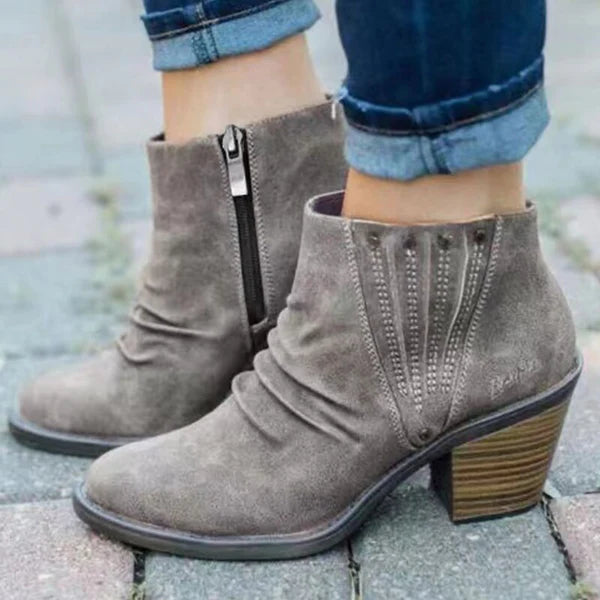 Bottes Femme Talons Hauts à Fermeture Éclair