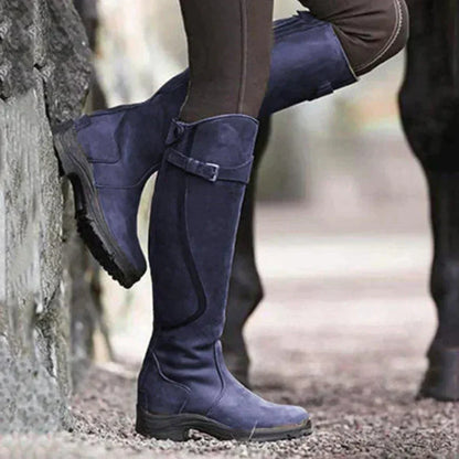 Bottes Équitation Femmes en Cuir Brun Classiques