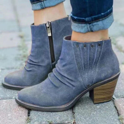 Bottes Femme Talons Hauts à Fermeture Éclair