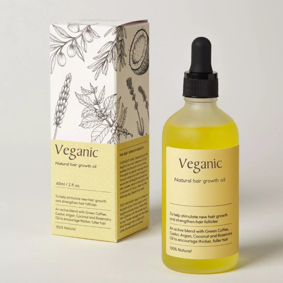 Huile capillaire naturelle pour cheveux forts et brillants - PanierRoyale