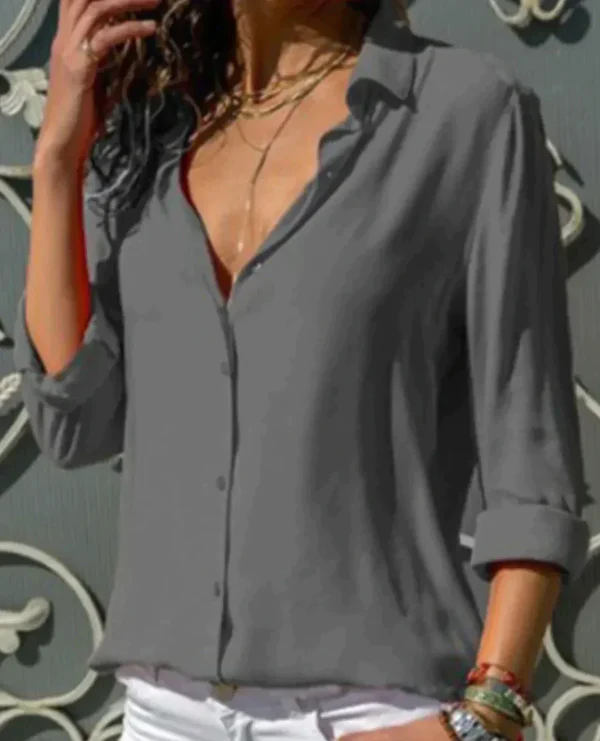 Chemise femme élégante manches longues tendance