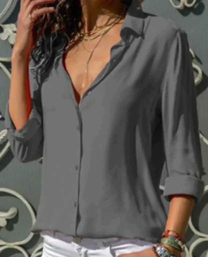 Chemise femme élégante manches longues tendance