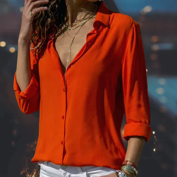 Chemise femme élégante manches longues tendance