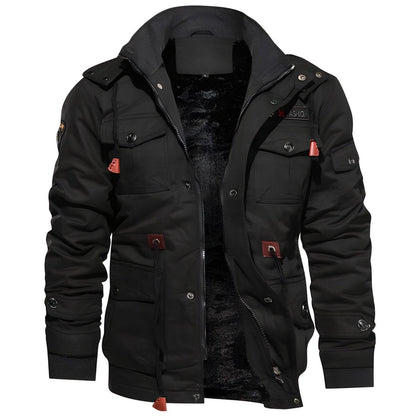 Veste Hiver Chaude à Capuche Polaire Étanche
