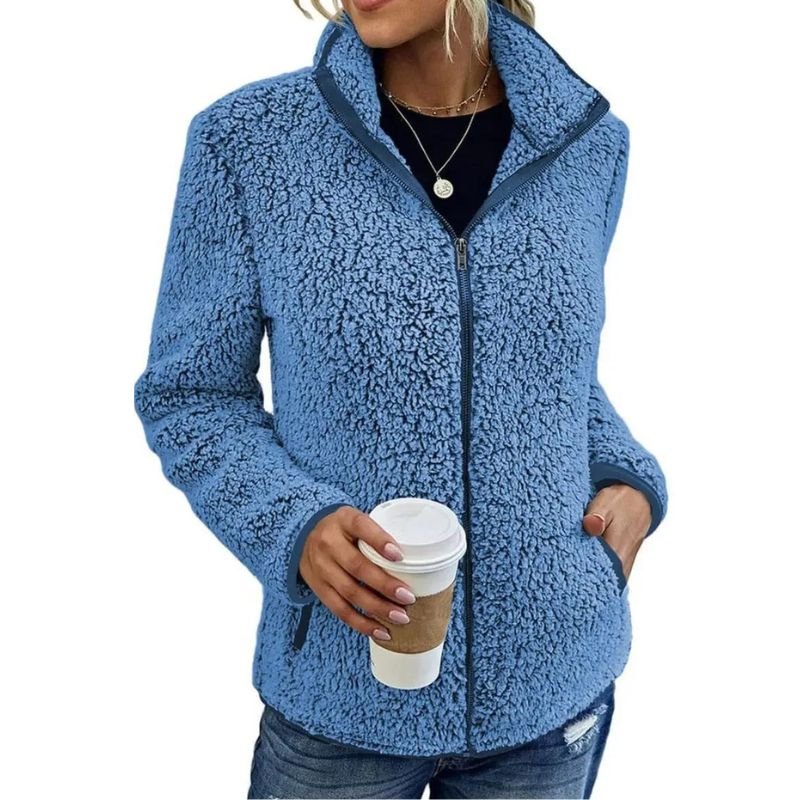 Veste Femme Hiver Élégante et Chaude, Polaire Confortable pour Femme