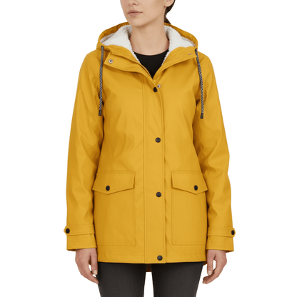 Veste imperméable femme capuche ajustable