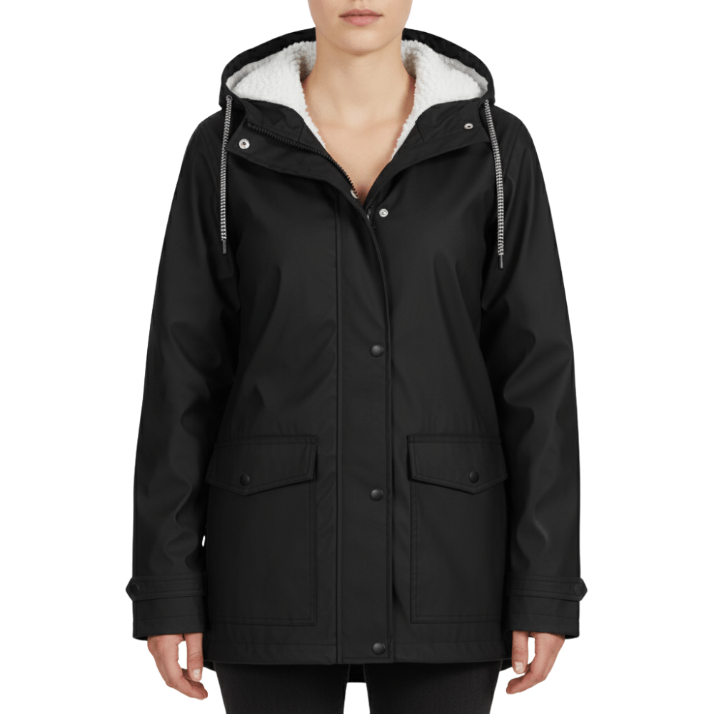 Veste de pluie étanche pour femme avec capuche
