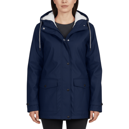 Veste de pluie étanche pour femme avec capuche