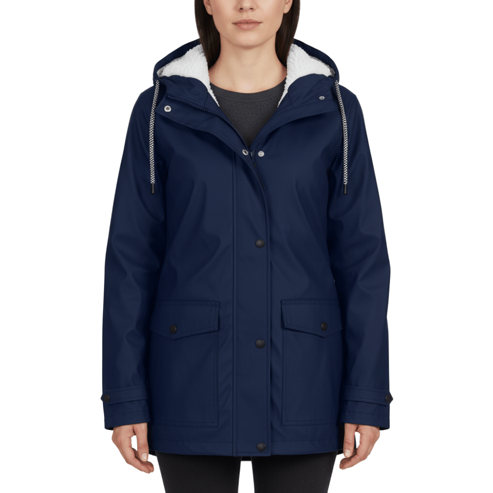 Veste imperméable femme capuche ajustable