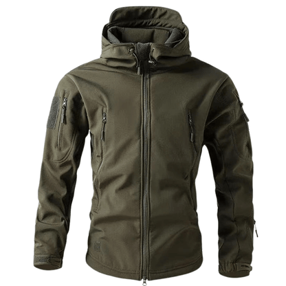 Veste Imperméable avec Capuche Réversible pour Homme