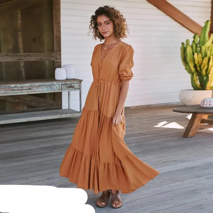 Robe Été Femme Rose Clair Décontractée