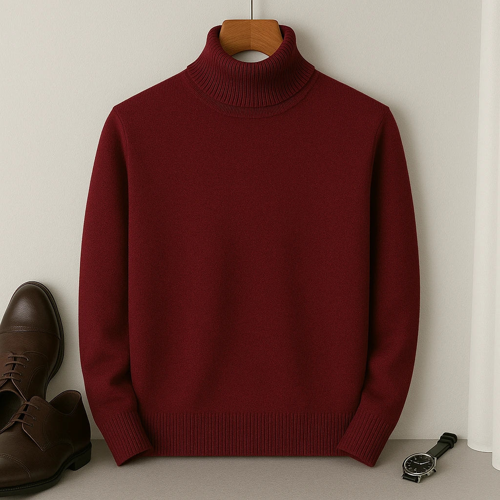 Pull Cachemire Homme Laine Mélangée Chaud et Confortable