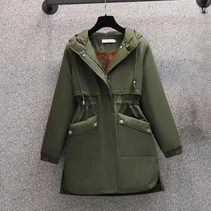 Manteau Femme Hiver Chauffant avec Capuche et Doublure