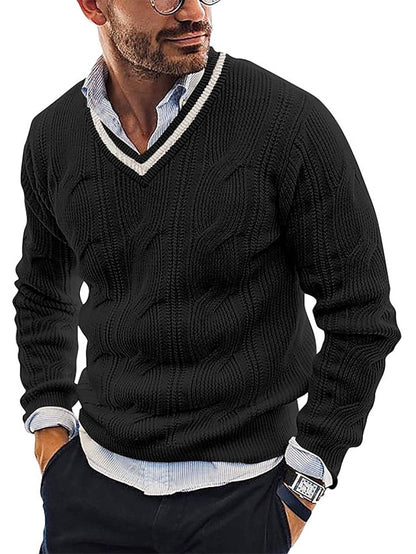 Pull Homme Hiver Épais Manches Longues
