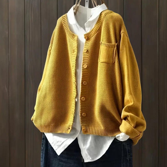Gilet Femme Tricoté Chic et Doux - PanierRoyale