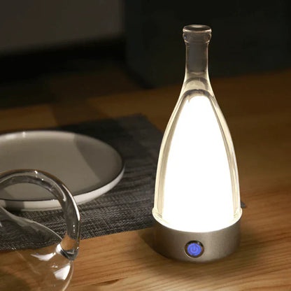 Lampe de Table LED Design Bouteille Réchargeable