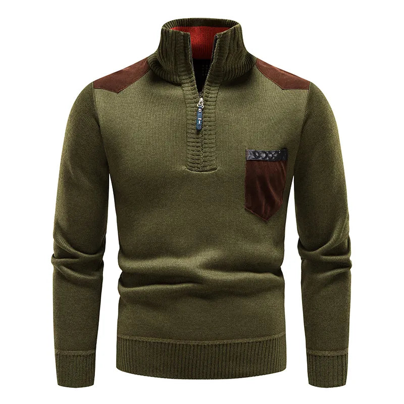 Pull Col Montant Homme Printemps Léger et Décontracté