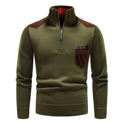 Pull Col Montant Homme Printemps Léger et Décontracté