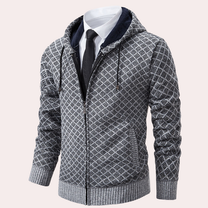 KEKOA - Cardigan à Capuche Tricoté Moderne pour Hommes