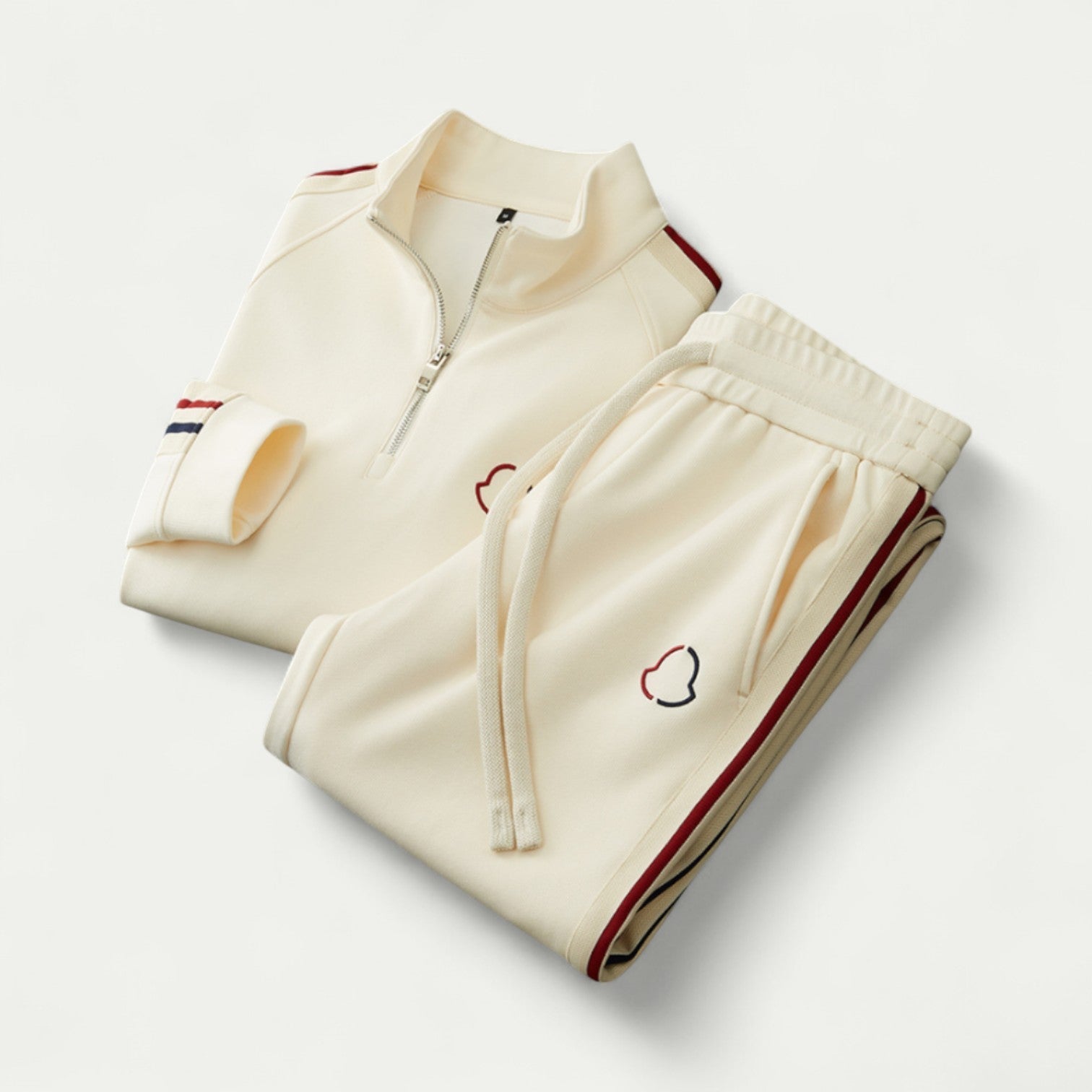 Survêtement Homme Élastique Zippé avec Pantalon Confortable - PanierRoyale