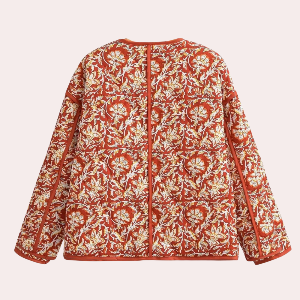 Veste d'Hiver Élégante à Fleurs - vue 2