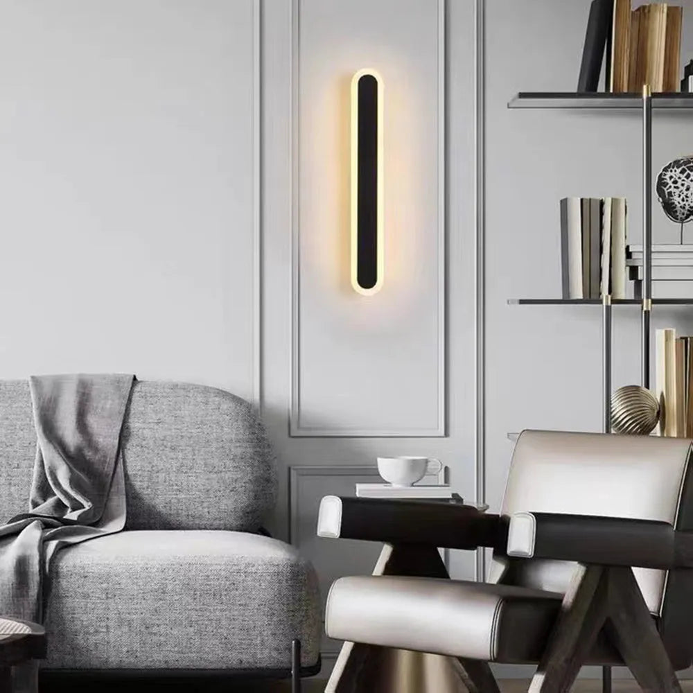 Lampe Murale LED Noir Moderne et Élégante - PanierRoyale
