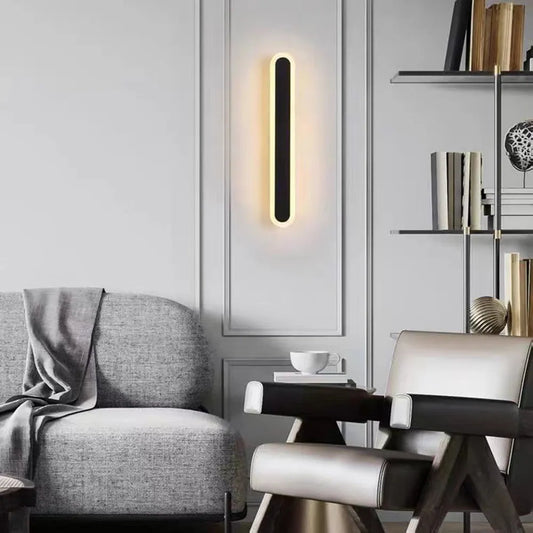 Lampe Murale LED Noir Moderne et Élégante - PanierRoyale