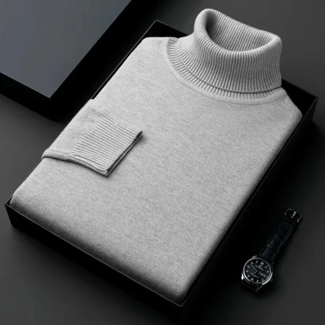 Pullover Col Roulé Chaud et Confortable