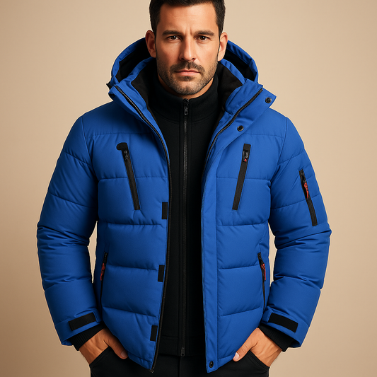 Parka Hiver Homme Épaisse et Chaude avec Fermeture Éclair - BerlinGlamour