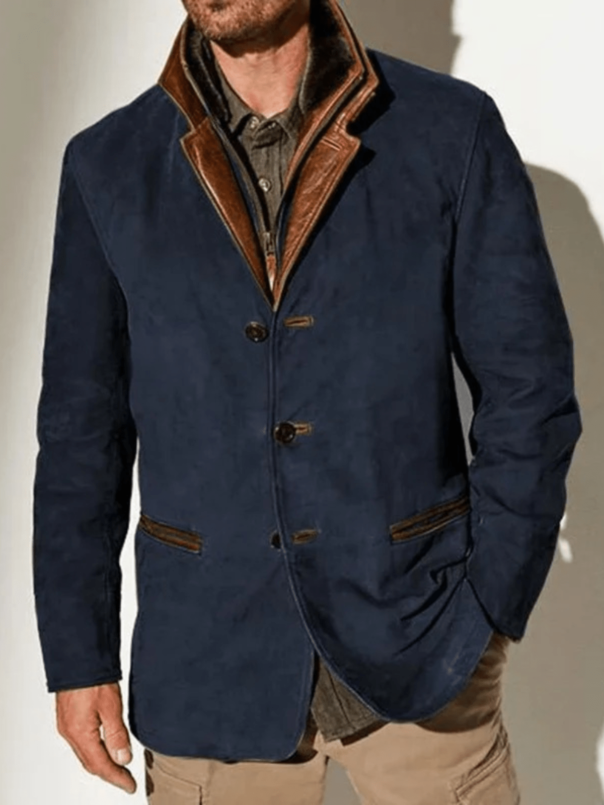 Veste Cuir Homme Élégant et Robuste