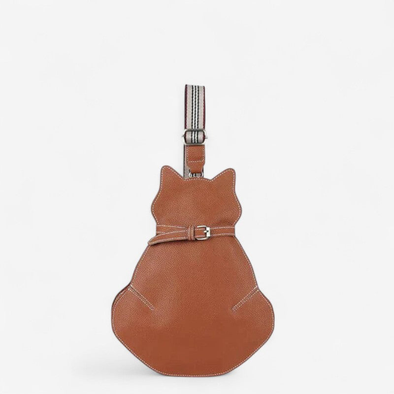 Sac à Dos Chat Mignon avec Poches Zippées et Bretelles Réglables