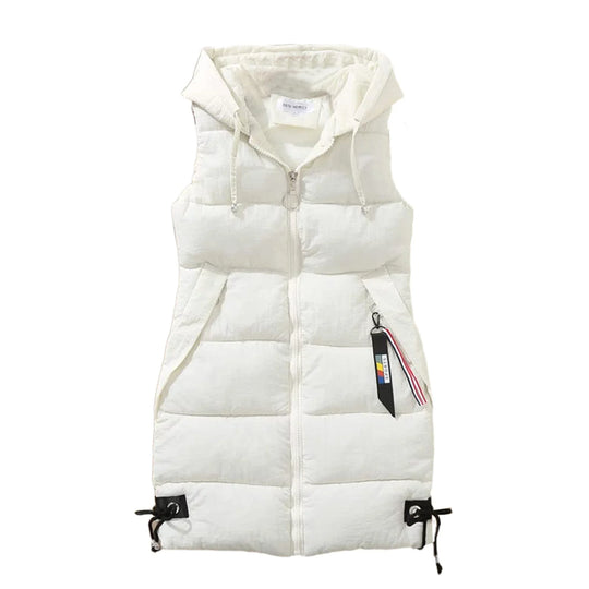 Veste décontractée zippée sans manches poches fermées
