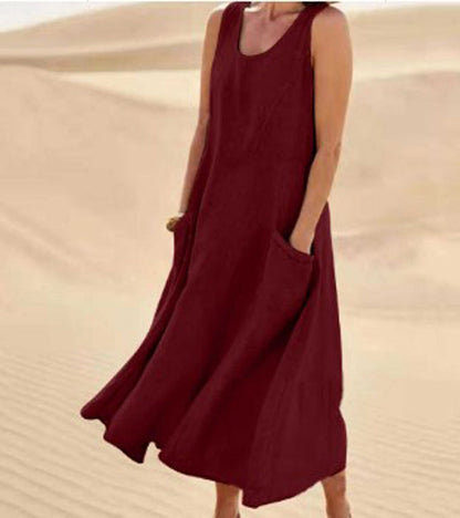 Robe Décontractée en Coton pour Femme au Quotidien