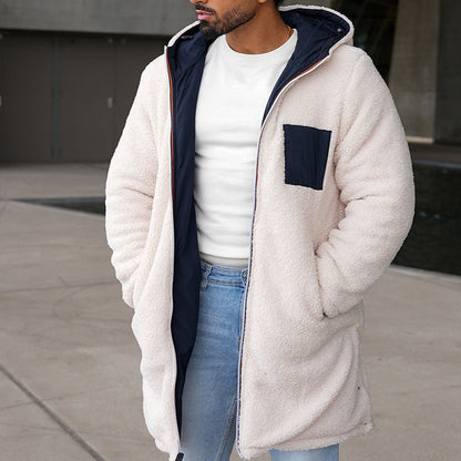 Veste Homme Hiver Réversible Éclair avec Capuche