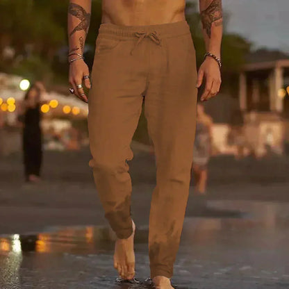 Pantalon Lin Homme Slim Chic - PanierRoyale