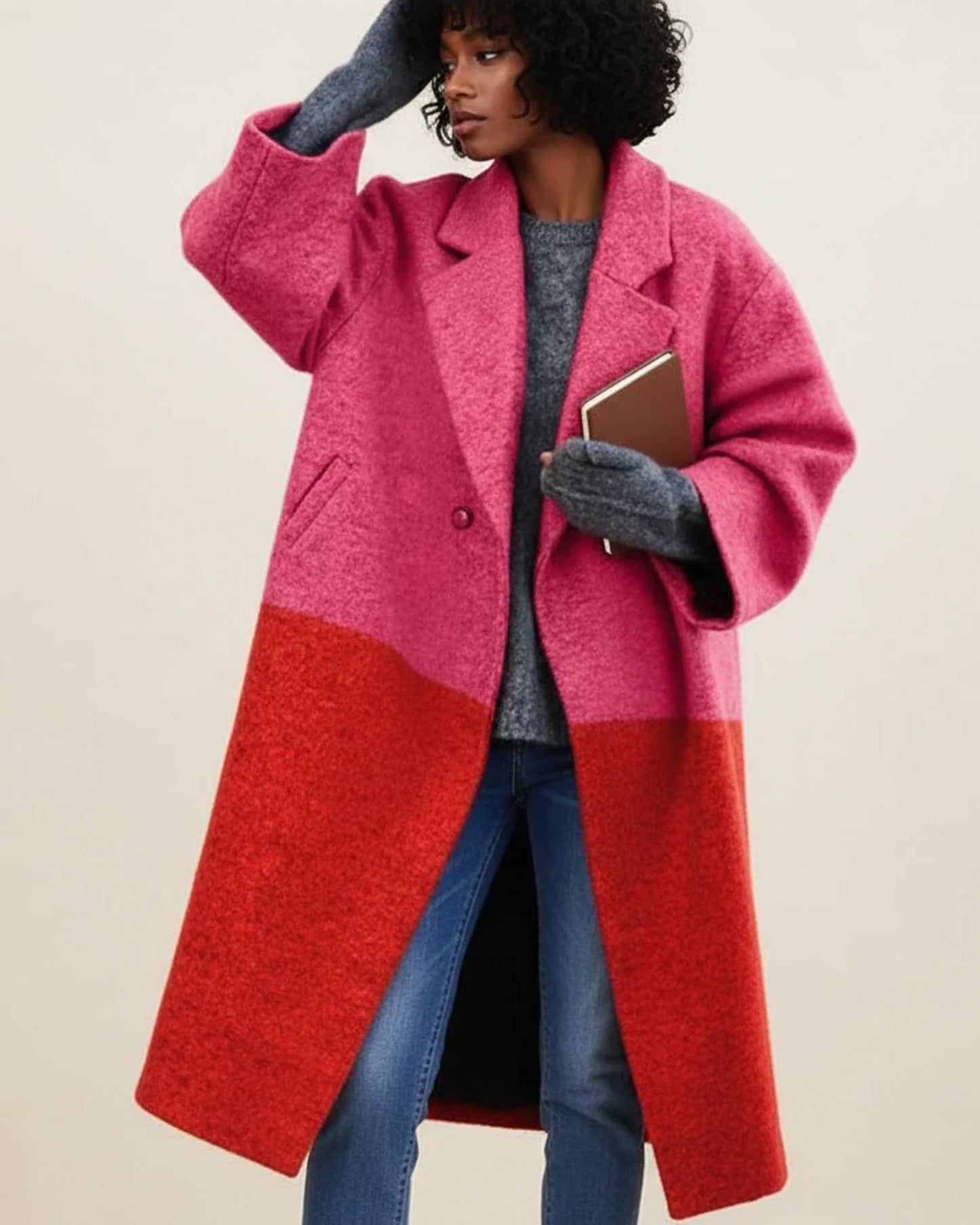 Manteau Hiver Femme Long et Doux en Laine