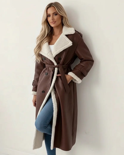 Manteau Hiver Femme Sherpa Longue Doudoune