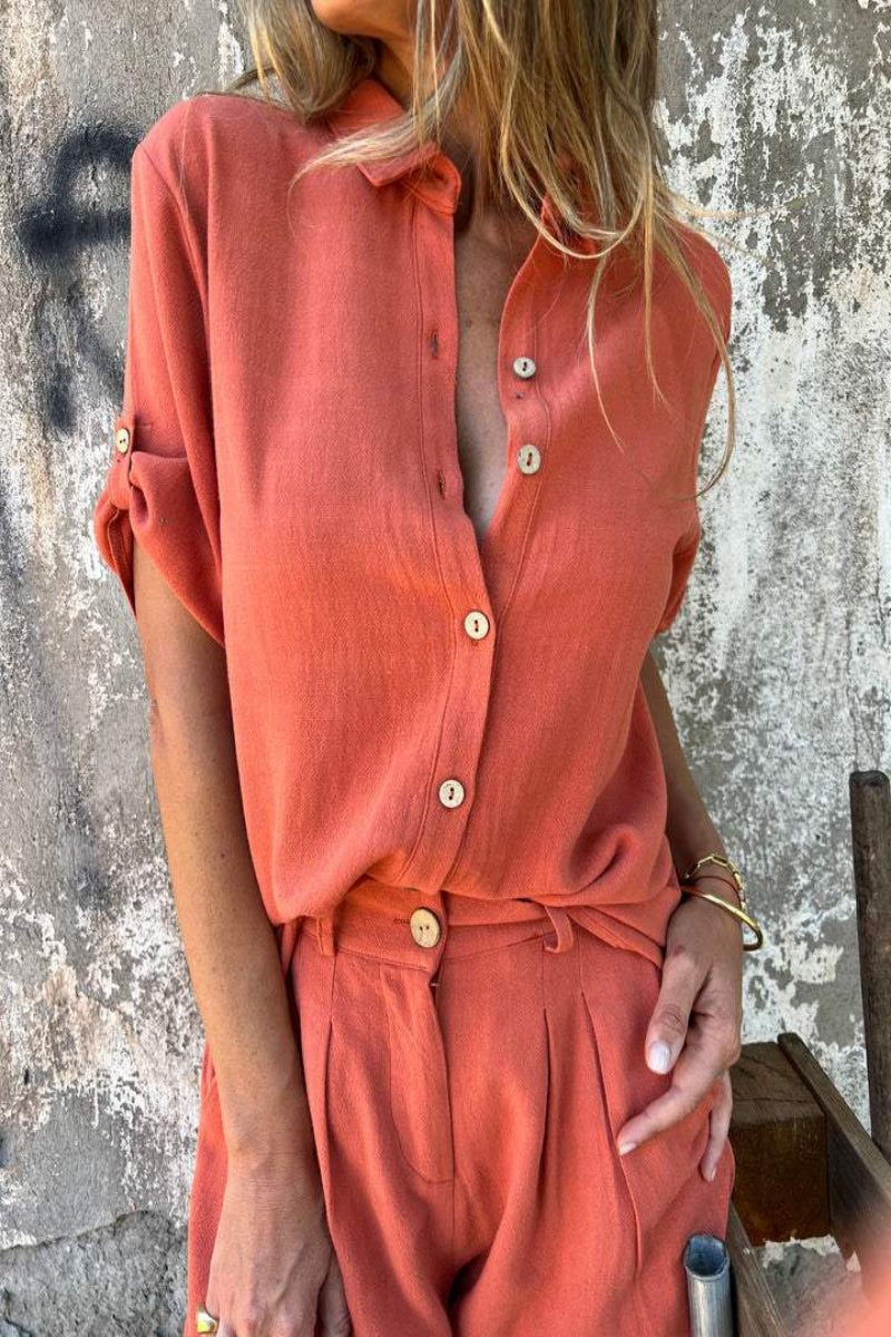 Chemise Plissée Été Femme Mode et Confort
